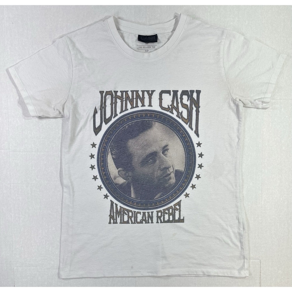 Johnny Cash American Rebel T Shirt Small Classic Country Music Graphic Tee
